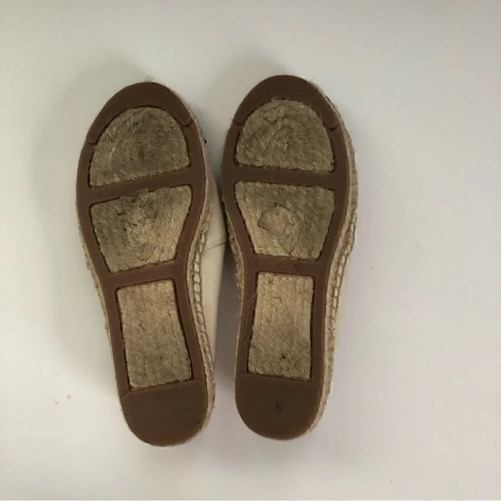 J Crew Canvas cap toe slip on espadrilles size 6.5